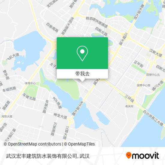 武汉宏丰建筑防水装饰有限公司地图