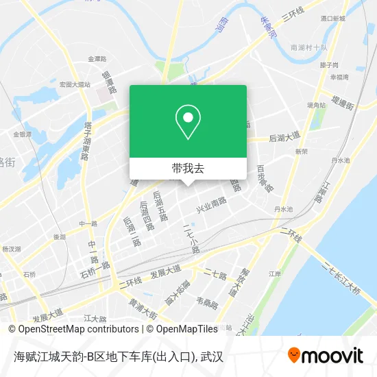 海赋江城天韵-B区地下车库(出入口)地图