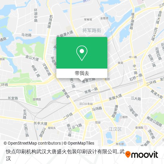 快点印刷机构武汉大唐盛火包装印刷设计有限公司地图