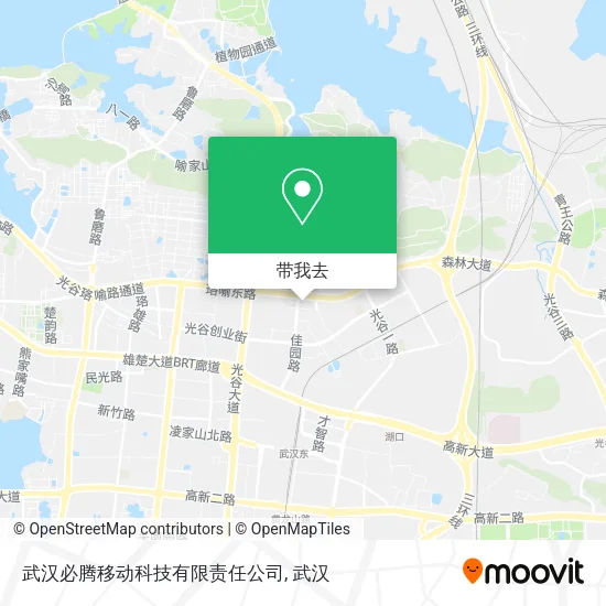 武汉必腾移动科技有限责任公司地图