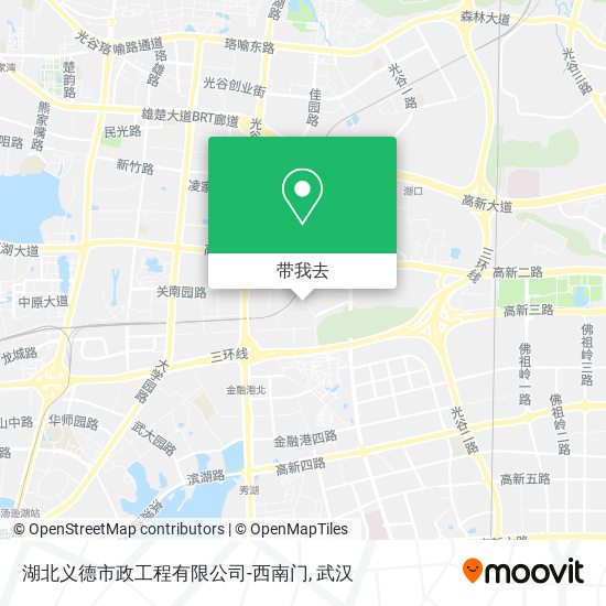 湖北义德市政工程有限公司-西南门地图