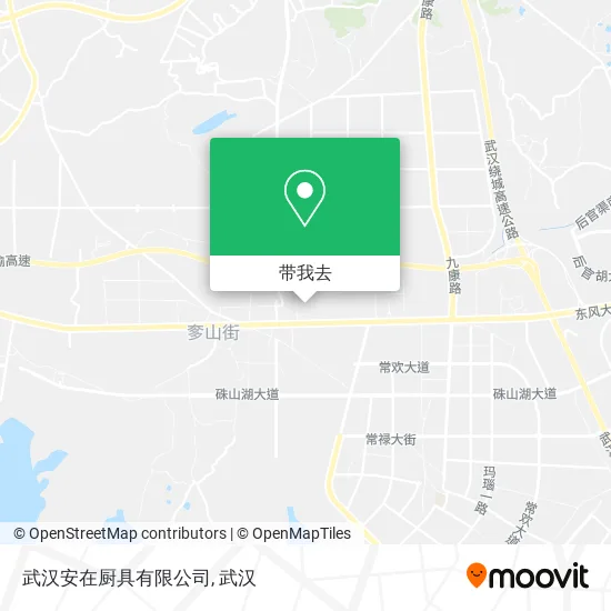 武汉安在厨具有限公司地图