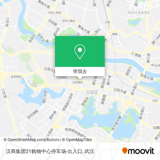 汉商集团21购物中心停车场-出入口地图