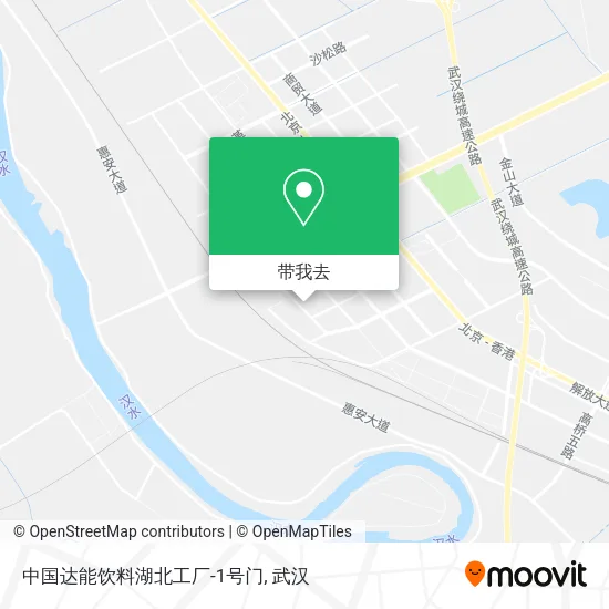 中国达能饮料湖北工厂-1号门地图