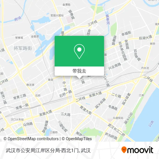 武汉市公安局江岸区分局-西北1门地图