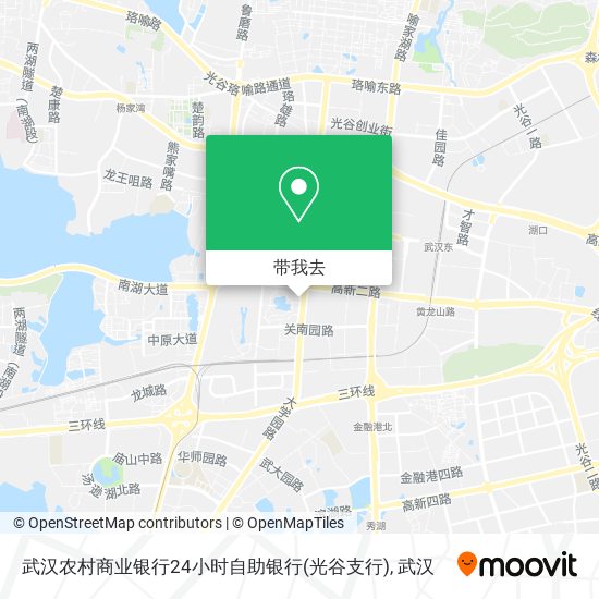 武汉农村商业银行24小时自助银行(光谷支行)地图
