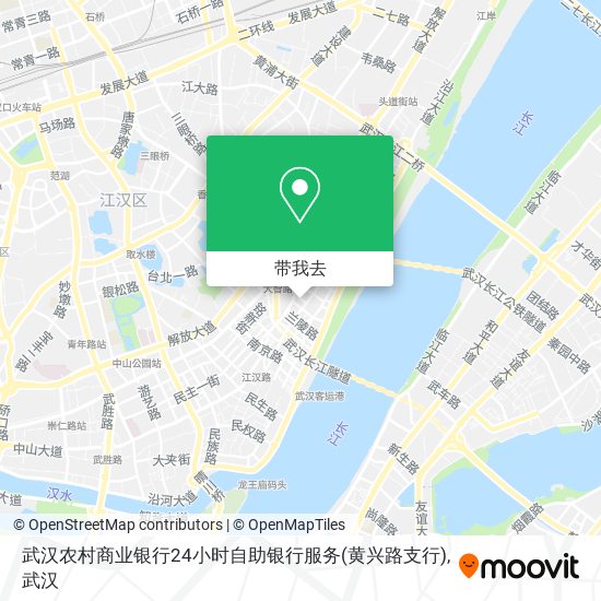 武汉农村商业银行24小时自助银行服务(黄兴路支行)地图