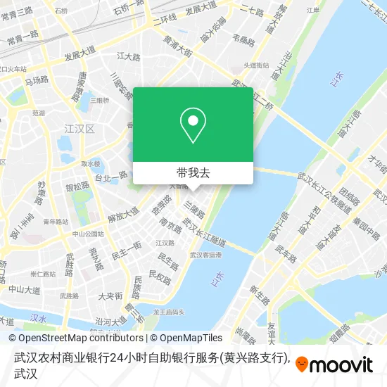 武汉农村商业银行24小时自助银行服务(黄兴路支行)地图