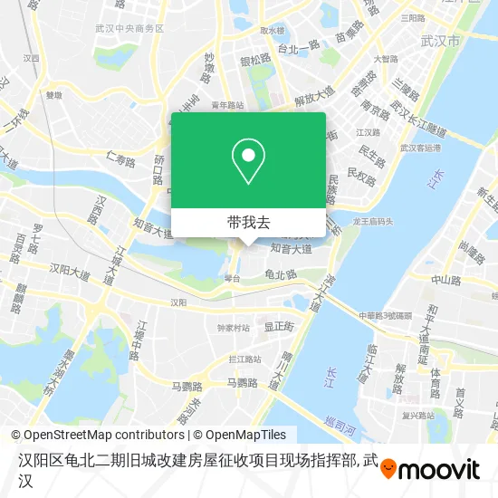 汉阳区龟北二期旧城改建房屋征收项目现场指挥部地图