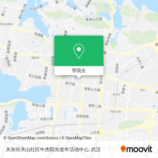 关东街关山社区中杰阳光老年活动中心地图