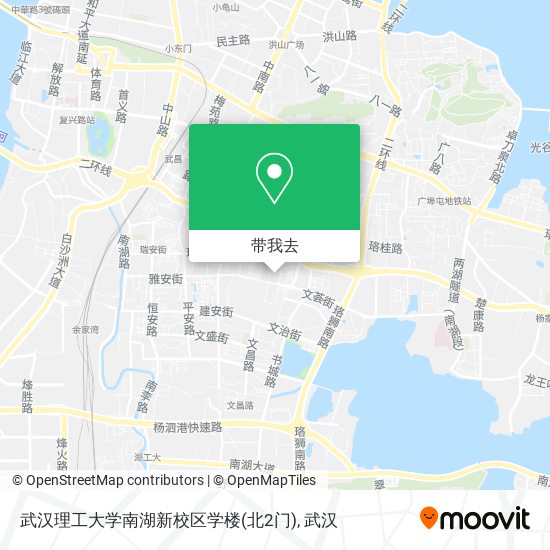 武汉理工大学南湖新校区学楼(北2门)地图