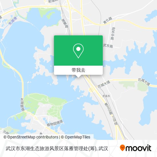 武汉市东湖生态旅游风景区落雁管理处(筹)地图