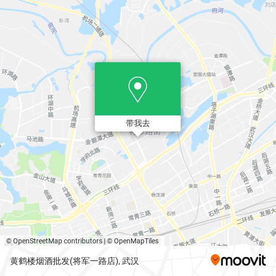 黄鹤楼烟酒批发(将军一路店)地图