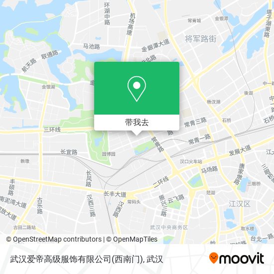 武汉爱帝高级服饰有限公司(西南门)地图