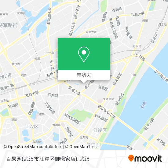 百果园(武汉市江岸区御璟家店)地图