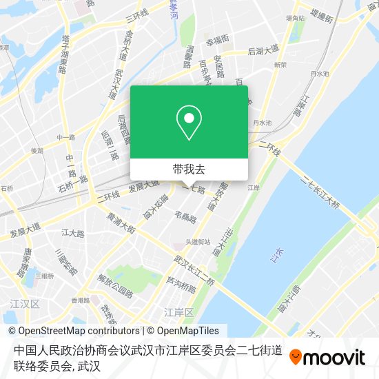 中国人民政治协商会议武汉市江岸区委员会二七街道联络委员会地图