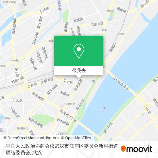 中国人民政治协商会议武汉市江岸区委员会新村街道联络委员会地图