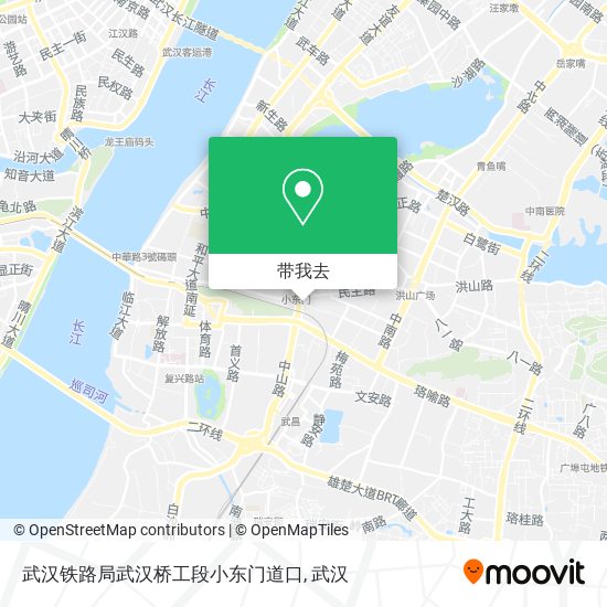 武汉铁路局武汉桥工段小东门道口地图