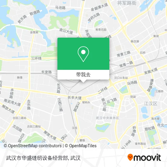 武汉市华盛缝纫设备经营部地图