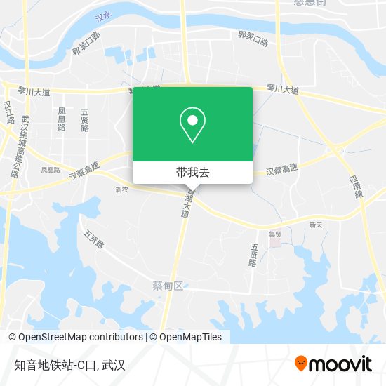 知音地铁站-C口地图