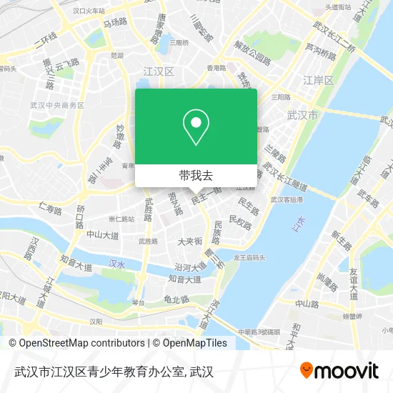 武汉市江汉区青少年教育办公室地图