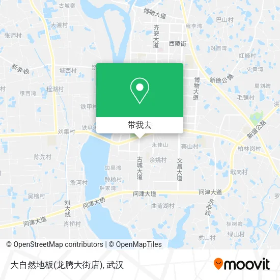 大自然地板(龙腾大街店)地图