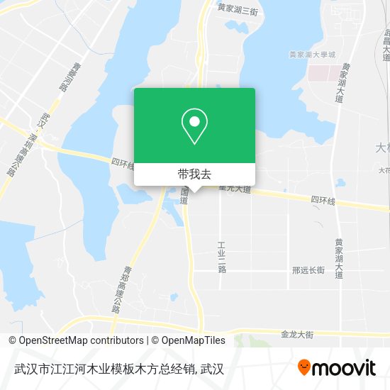 武汉市江江河木业模板木方总经销地图