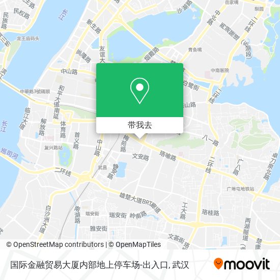 国际金融贸易大厦内部地上停车场-出入口地图