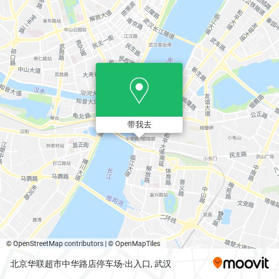 北京华联超市中华路店停车场-出入口地图
