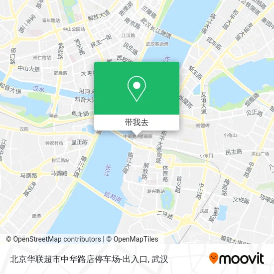 北京华联超市中华路店停车场-出入口地图
