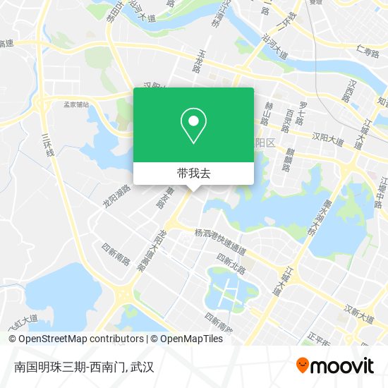 南国明珠三期-西南门地图