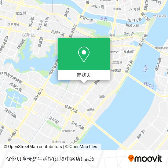 优悦贝童母婴生活馆(江堤中路店)地图