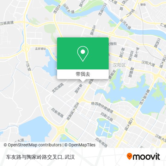 车友路与陶家岭路交叉口地图