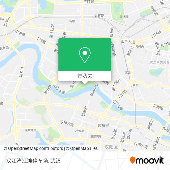 汉江湾江滩停车场地图