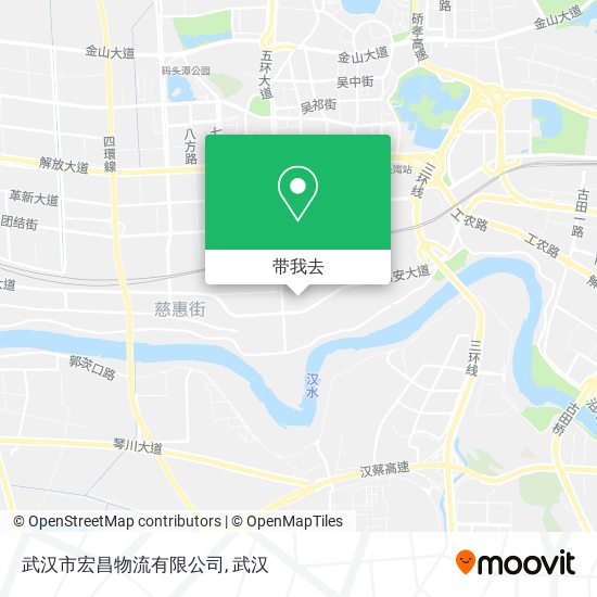 武汉市宏昌物流有限公司地图