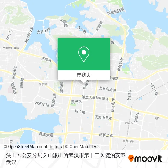 洪山区公安分局关山派出所武汉市第十二医院治安室地图