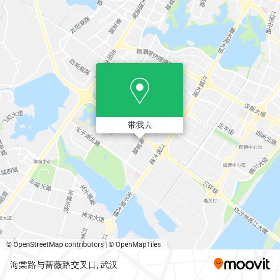 海棠路与蔷薇路交叉口地图