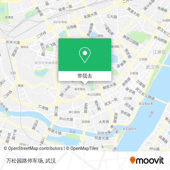 万松园路停车场地图