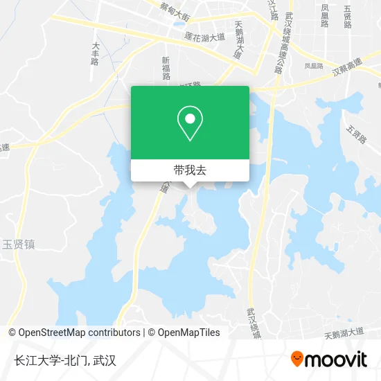 长江大学-北门地图
