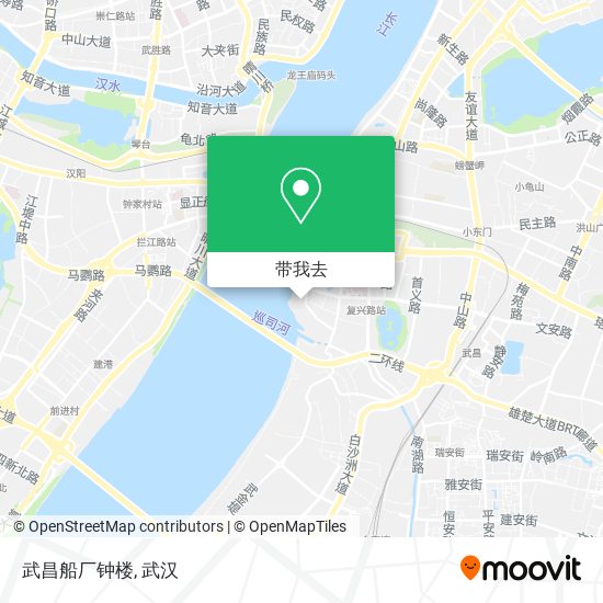 武昌船厂钟楼地图