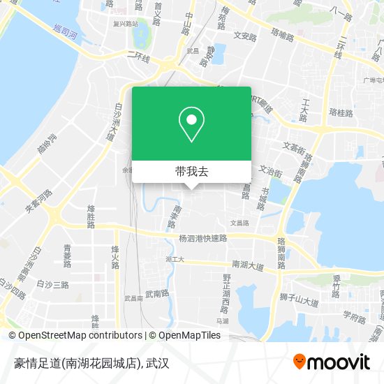 豪情足道(南湖花园城店)地图