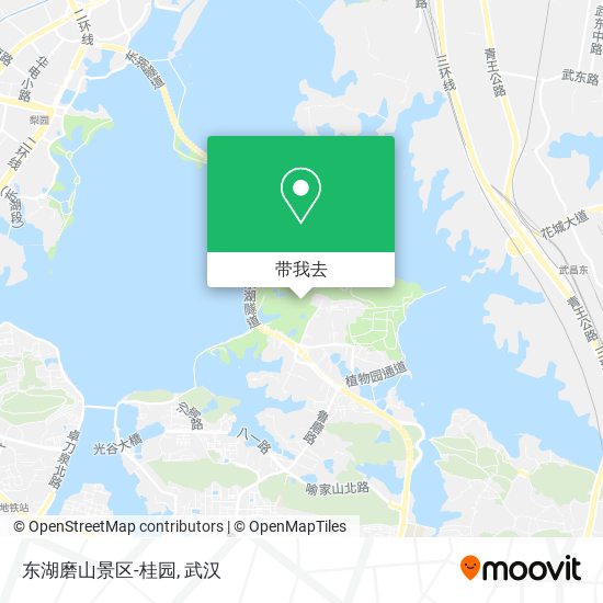 东湖磨山景区-桂园地图