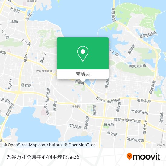 光谷万和会展中心羽毛球馆地图