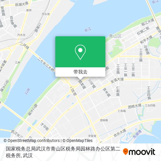 国家税务总局武汉市青山区税务局园林路办公区第二税务所地图