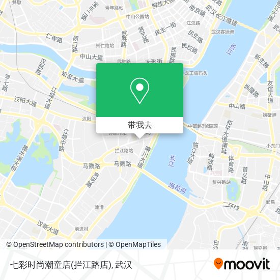 七彩时尚潮童店(拦江路店)地图