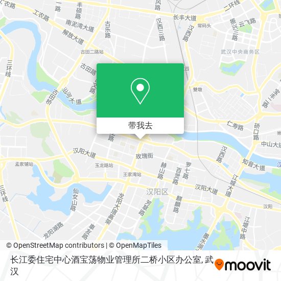长江委住宅中心酒宝荡物业管理所二桥小区办公室地图