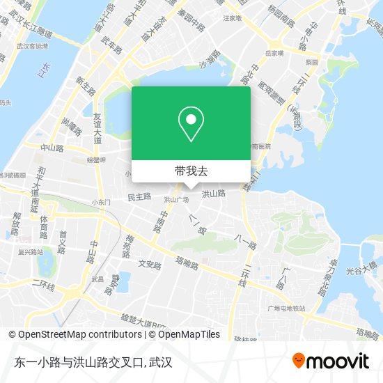 东一小路与洪山路交叉口地图