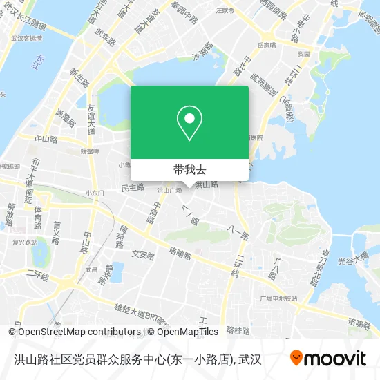 洪山路社区党员群众服务中心(东一小路店)地图