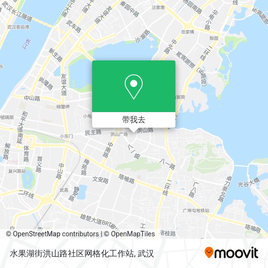 水果湖街洪山路社区网格化工作站地图