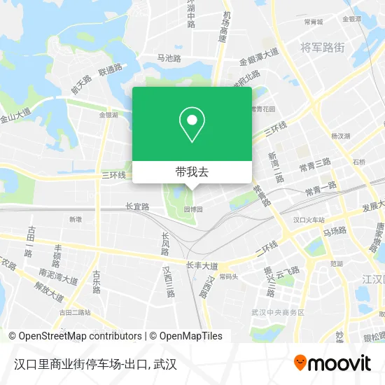 汉口里商业街停车场-出口地图
